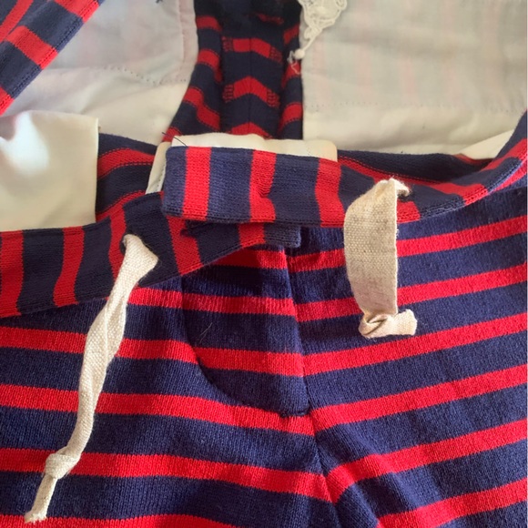 Anthropologie (Kyliya) Lobby Stripe Pant.Pre-owned.Waist 16”with adjustable cord - Picture 7 of 9